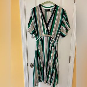 👗 Striped Flare-Sleeve Summer Dress
